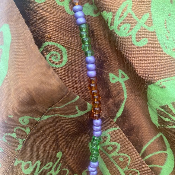 Vintage Peach Berserk custom screenprinted silk cocktail dress - Picture 6 of 13